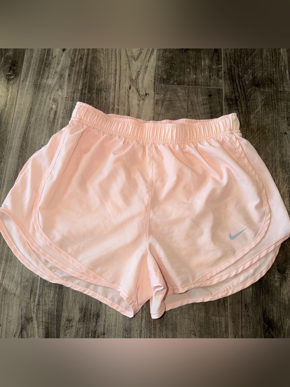 Nike Women's Pale Pink Athletic Running Shorts